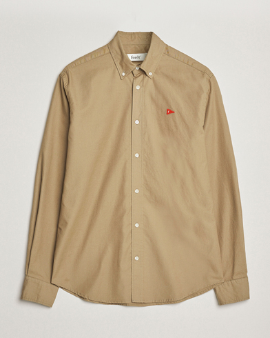 Forét Flag Regular Fit Oxford Shirt Khaki – Beige