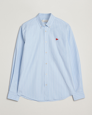 Forét Flag Regular Fit Oxford Shirt Light Blue Stripe – Blau