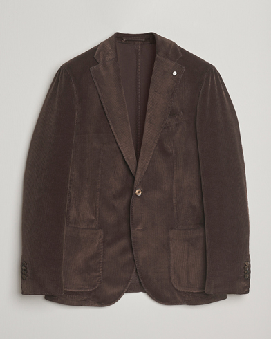L.B.M. 1911 Jack Corduroy Blazer Dark Brown – Braun