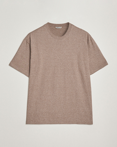 Auralee Seamless Crew Neck T-Shirt Top Brown – Braun