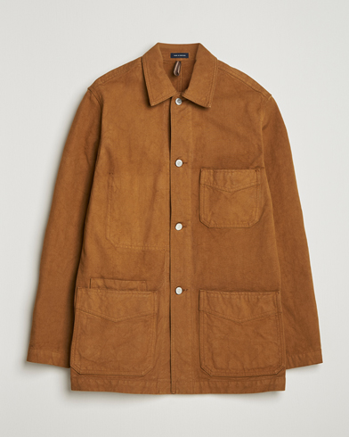 Drake's Duck Cotton Canvas Chore Coat Tobacco – Braun
