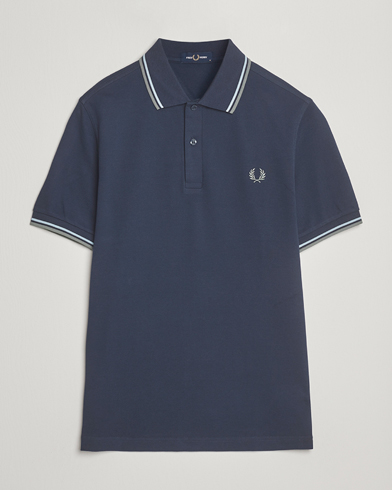 Fred Perry Twin Tipped Polo Shirt Dark Airforce – Blau