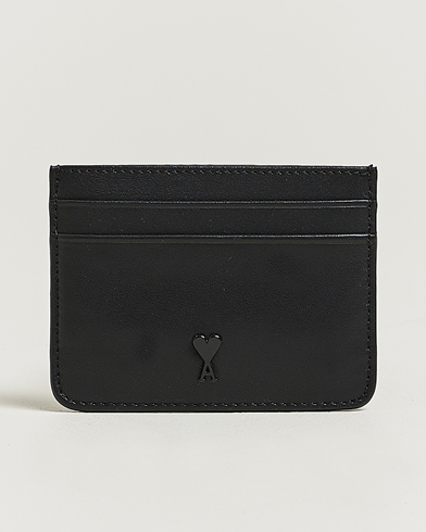 AMI Tonal Heart Logo Card Holder Black – Schwarz