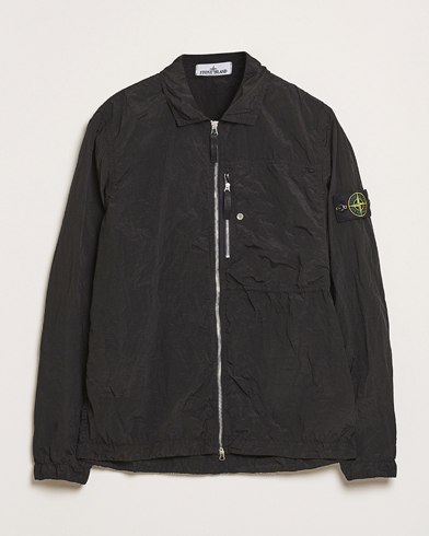 Stone Island Nylon Metal Zip Overshirt Black – Schwarz