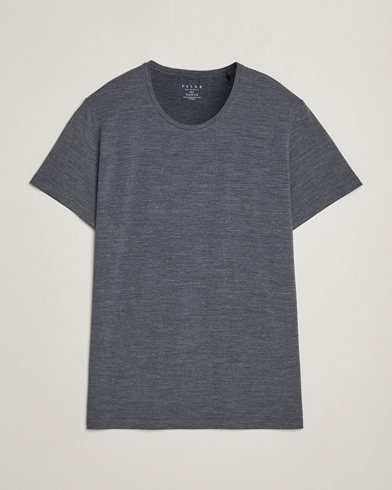 Falke Clima Wool Crew Neck T-Shirt Dark Grey Heather – Grau