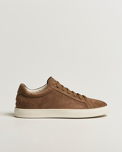 Tod's Cassetta Lacciata Sneaker Chestnut Suede – Braun