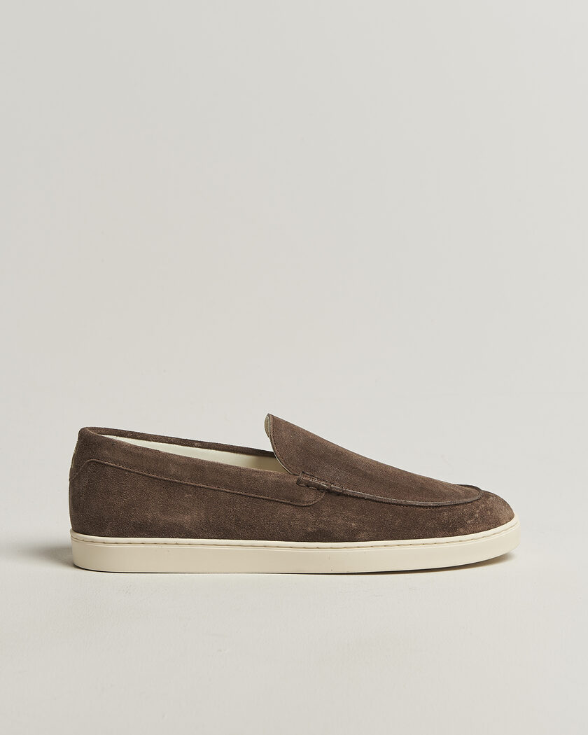 Brunello Cucinelli Moccasin Shoes Dark Brown Suede – Braun