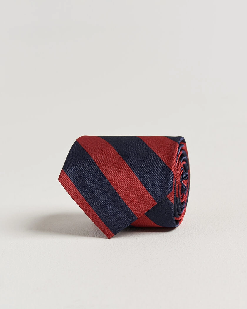 Polo Ralph Lauren Striped Club Tie Navy/Red – Blau