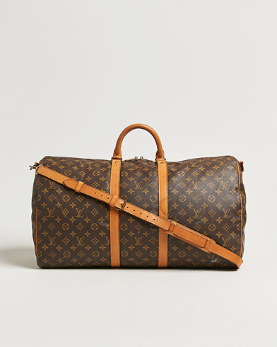 Louis Vuitton Pre-Owned Keepall Bandouliére 55 Monogram – Braun