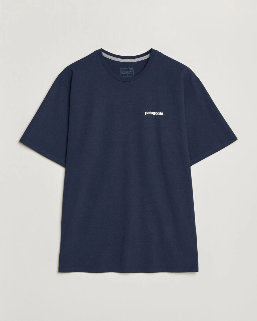 Patagonia P-6 Logo T-Shirt New Navy – Blau