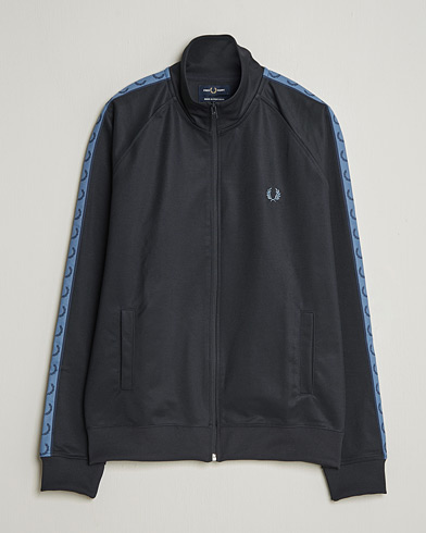 Fred Perry Taped Track Jacket Navy – Blau