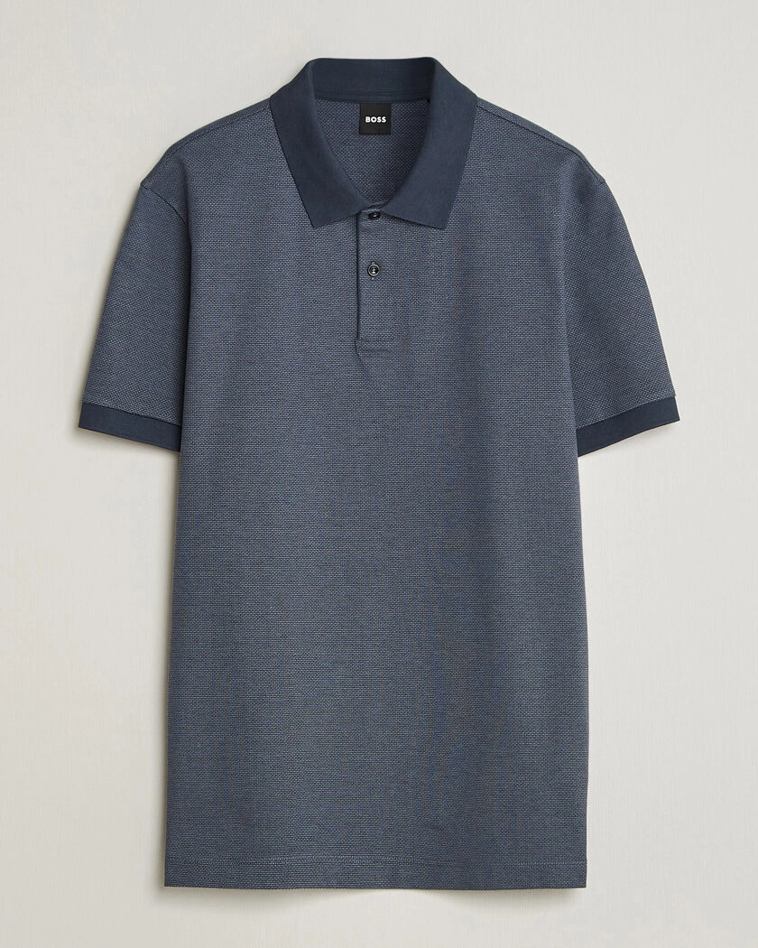 BOSS BLACK Parlay Jersey Polo Dark Blue – Blau