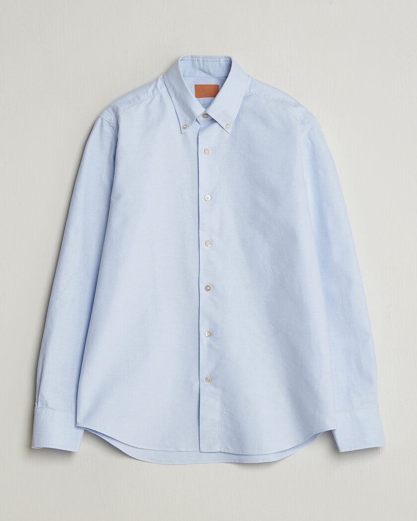 Grigio Oxford Button Down Shirt Light Blue – Blau