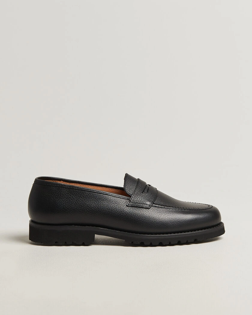 Myrqvist Stenhammar II Vibram Loafer Black Grained Calf – Schwarz
