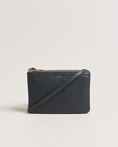 Celine Pre-Owned Trio Bag Small Leather Grey – Grau