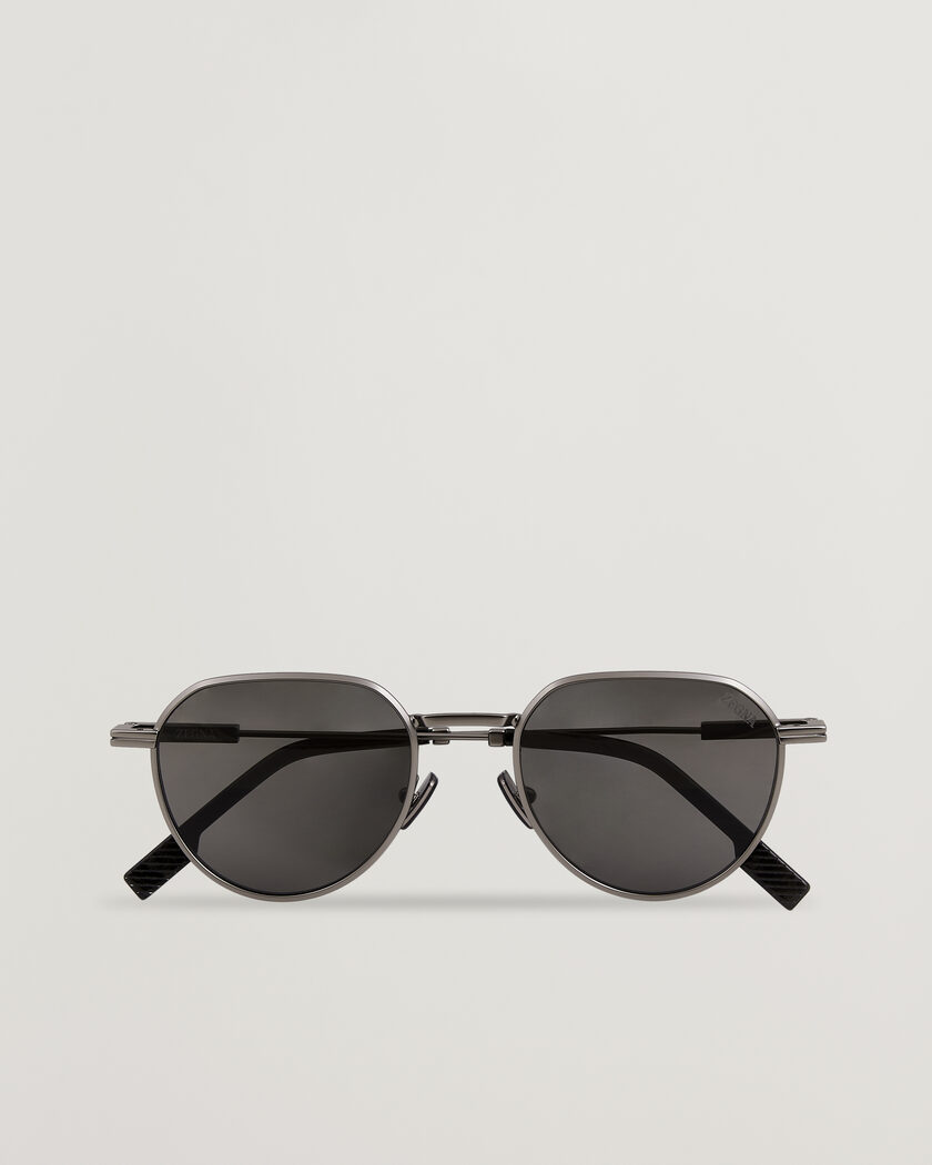 Zegna EZ0297 Sunglasses Gunmetal – Schwarz