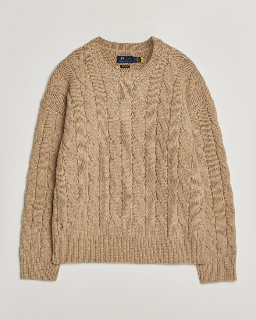 Polo Ralph Lauren Exploded Cabel Sweater Camel Melange – Beige