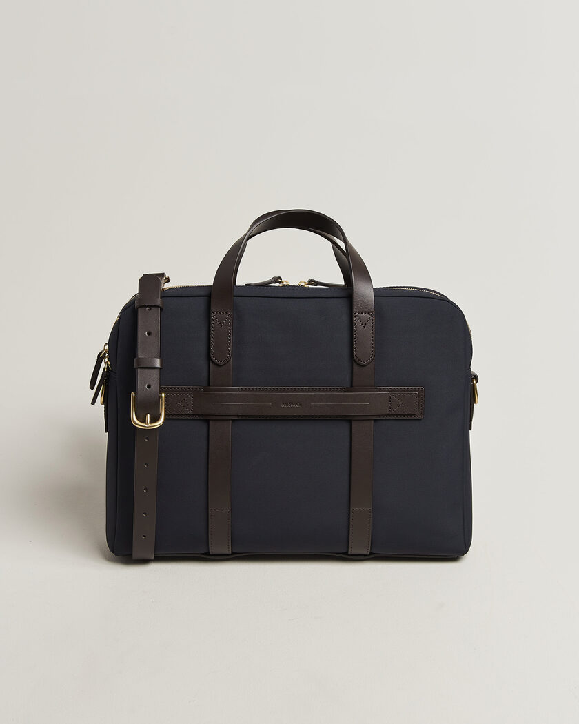 Mismo M/S Endeavour Briefcase Navy/Dark Brown – Blau