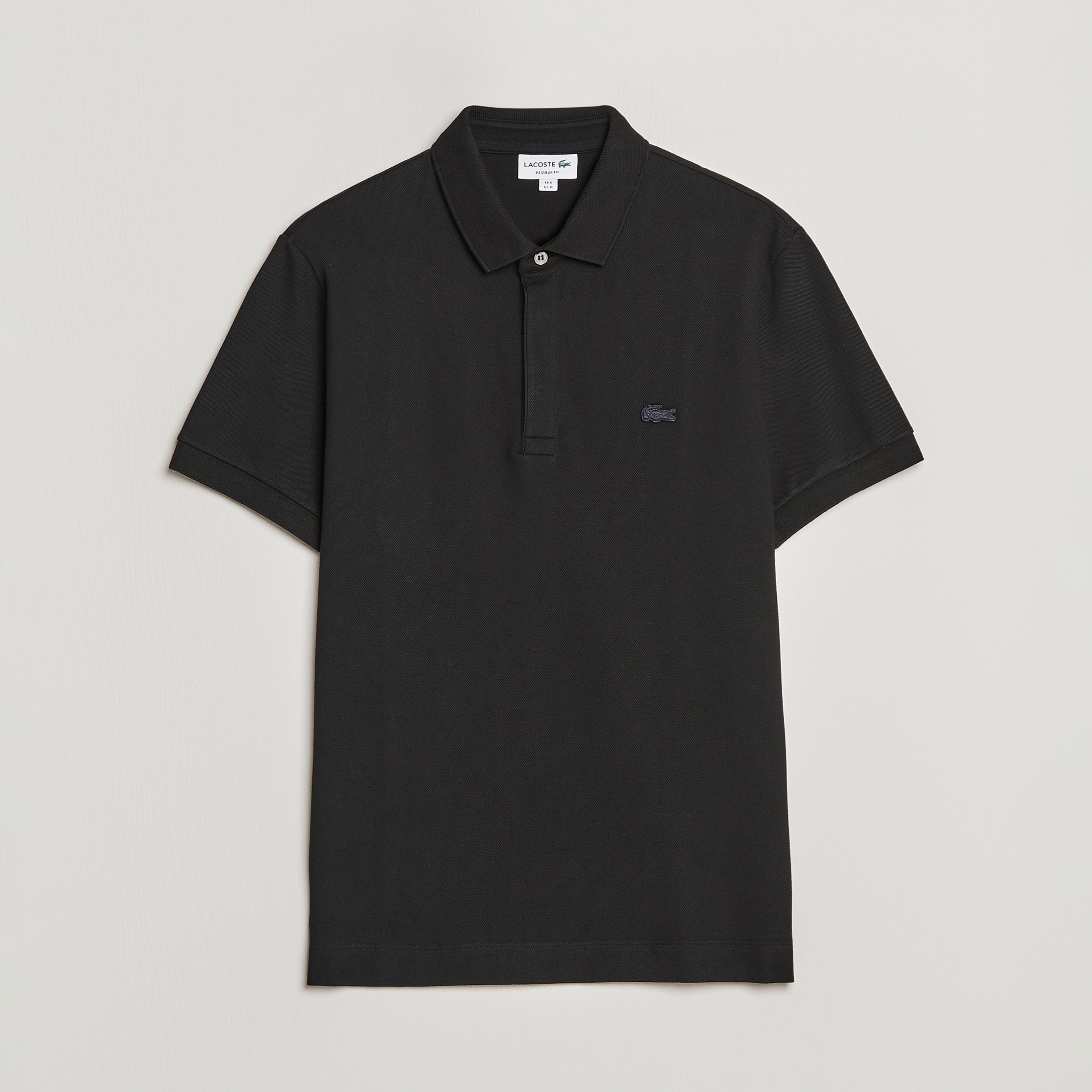 Black lacoste polo shirt online