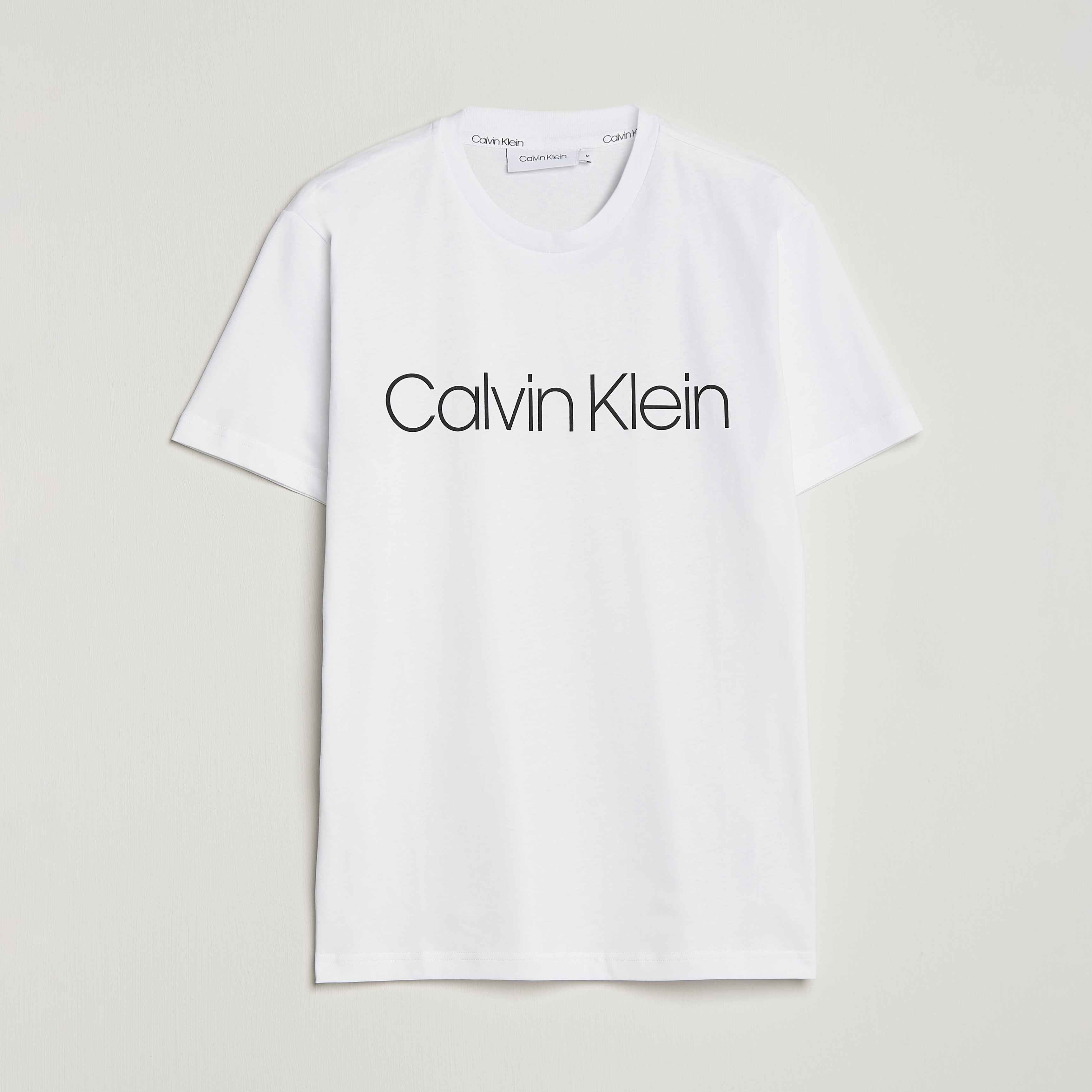 Calvin Klein Front Logo Tee White Care Carl bei of