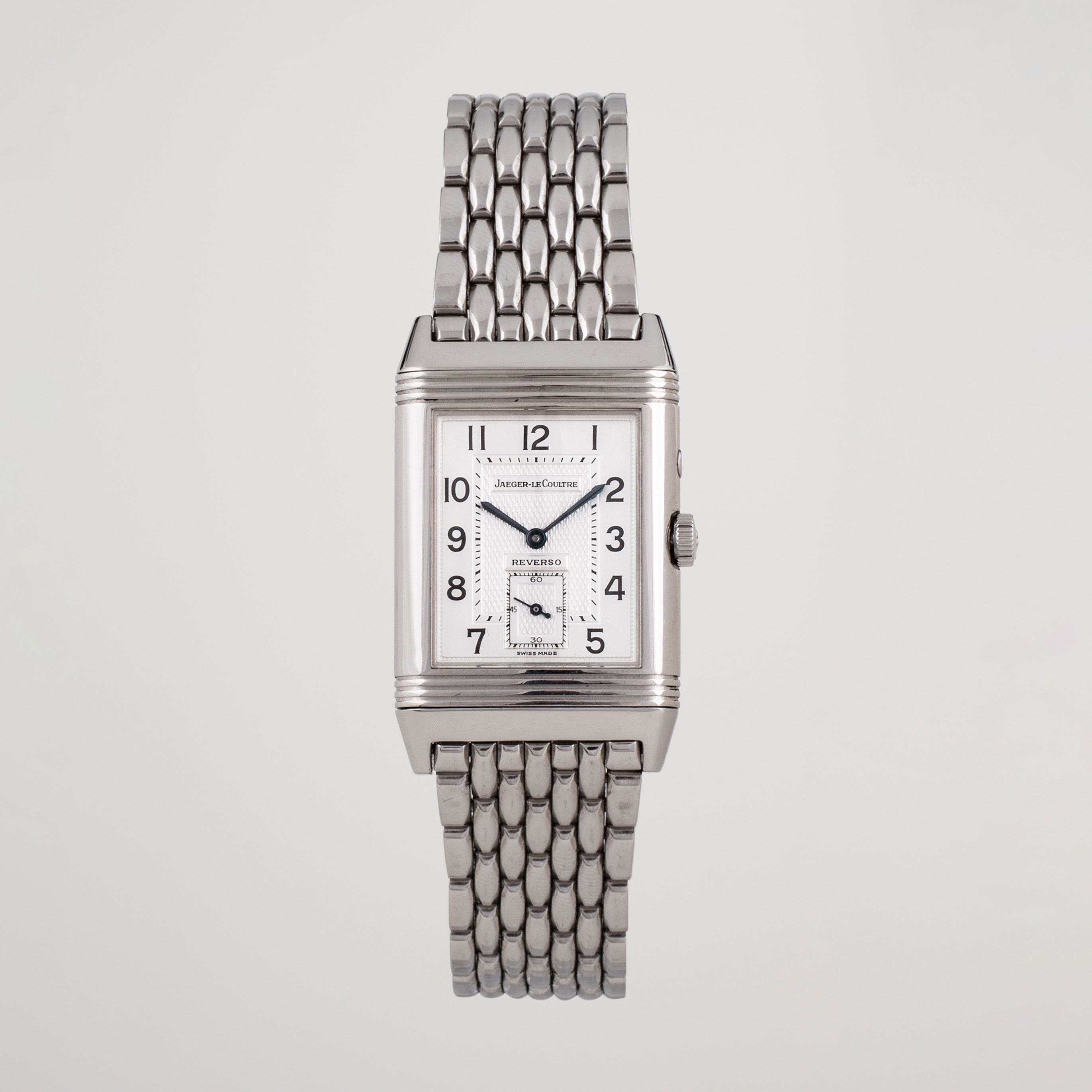 Jaeger LeCoultre Pre Owned Reverso Duoface 270.8.54 Steel Silver