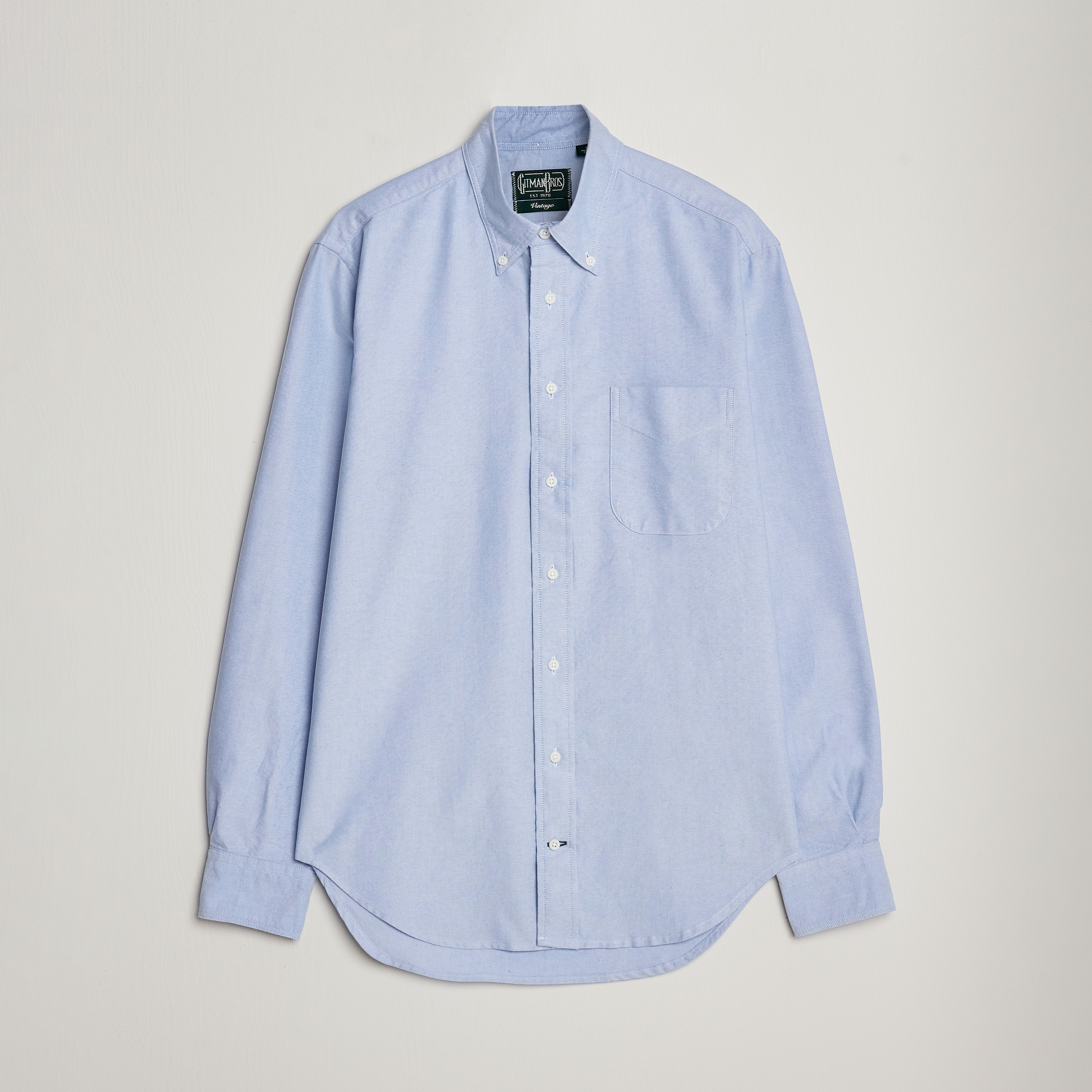 Gitman Vintage Button Down Oxford Shirt Light Blue bei CareOfCarl