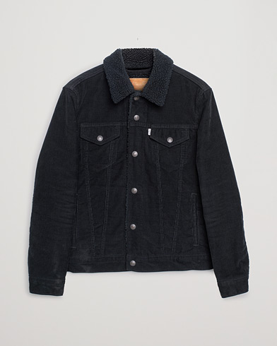 Levi's Type III Sherpa Corduroy Trucker Black