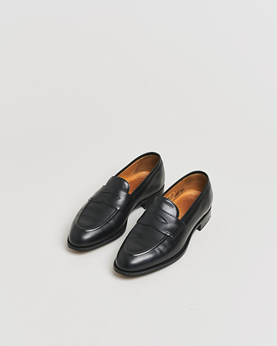 Pre-owned Edward Green Piccadilly Penny Loafer Black Calf UK7,5 - EU41,5 – Schwarz