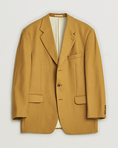 Pre-owned Oscar Jacobson Vintage Wool Blazer Mustard 50 – Gelb
