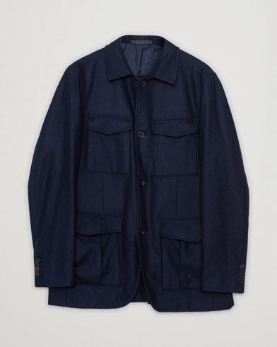 Caruso Safari Wool Jacket Navy 50