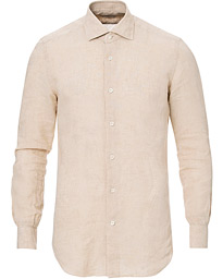  Linen Cut Away Shirt Sand