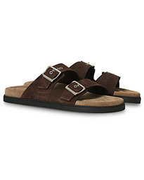  Sandal Dark Brown Suede