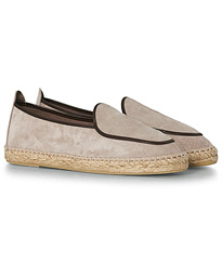  Suede Loafer Espadrilles Sand