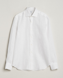  Soft Linen Cut Away Shirt White