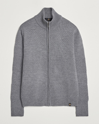  Sternway Knitted Zip Cardigan Grey Heather