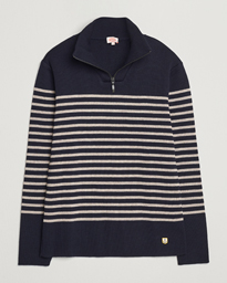  Pull Camionneur Wool Half Zip Navy/Sandstone