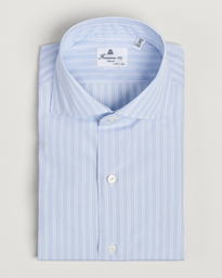  Milano Slim Giza 170 Striped Dress Shirt Blue