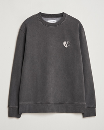  Poetry Printed Crew Neck Sweatshirt Black Balance