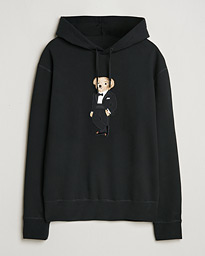  Luxury Fleece Bear Hoodie Black