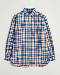  Brushed Flannel Button Down Shirt Blue