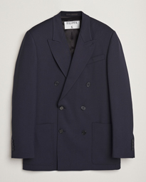  Patch Pocket Double Breasted Blazer Navy