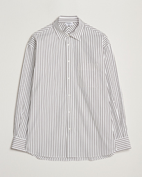  Striped Cotton Poplin Shirt Coffee/White