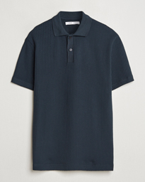  Jase Structured Knitted Polo Salute Navy