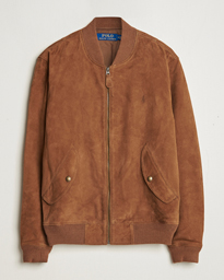  Bomber Jacket Suede Country Brown