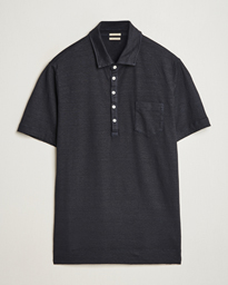  Filicudi Cotton/Linen Polo Navy