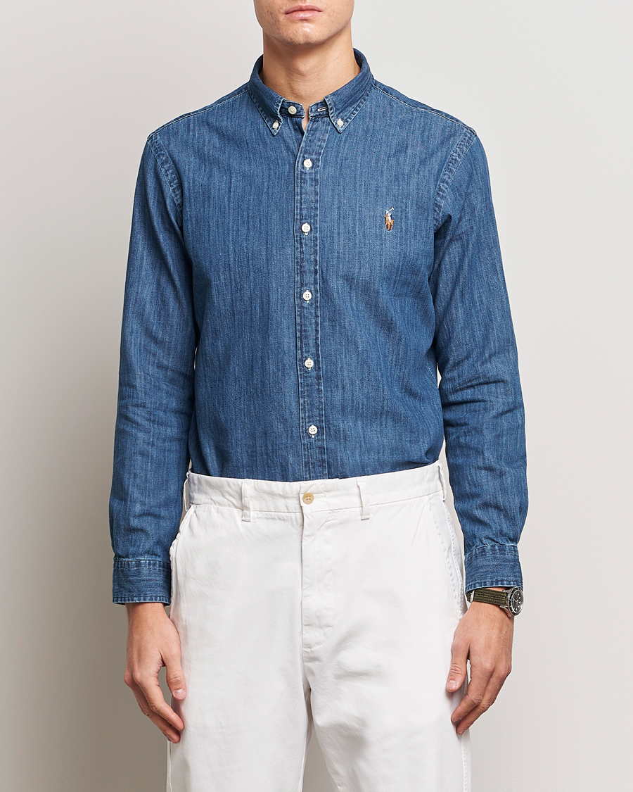 ralph lauren denim shirt with bow