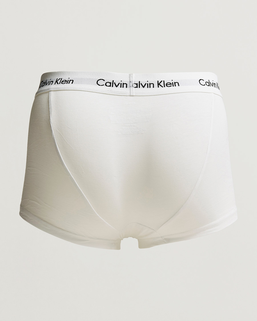 Herren | Calvin Klein | Calvin Klein | Cotton Stretch Low Rise Trunk 3-pack White