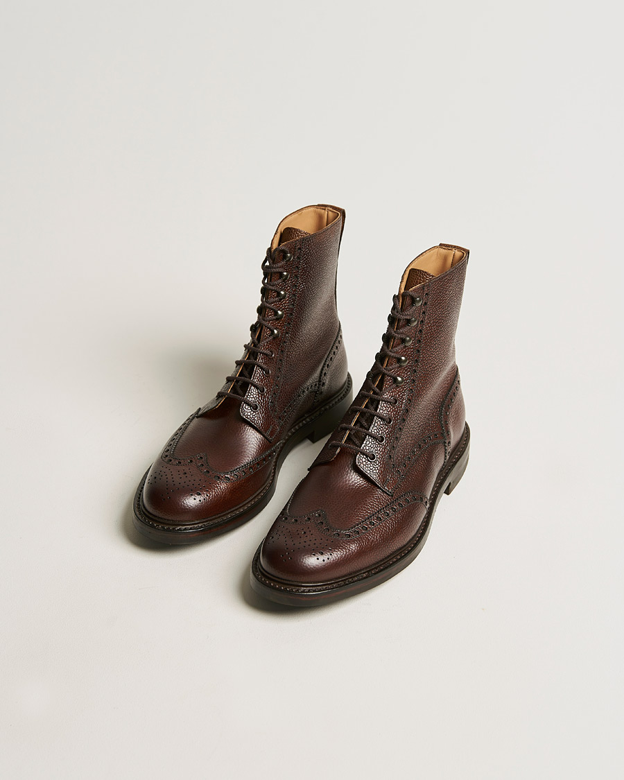 Herren | Winterschuhe | Crockett & Jones | Islay Boot Dark Brown Grained Calf