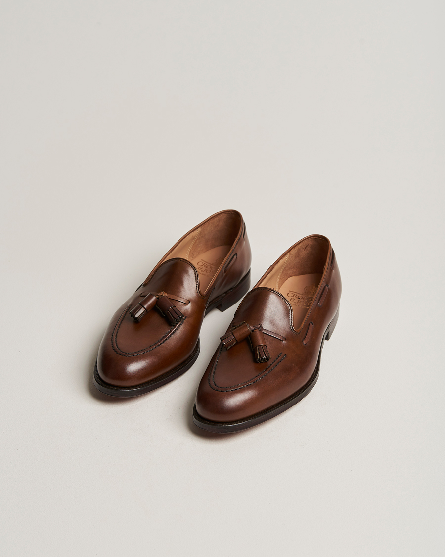 Herren |  | Crockett & Jones | Cavendish Tassel Loafer Dark Brown Calf