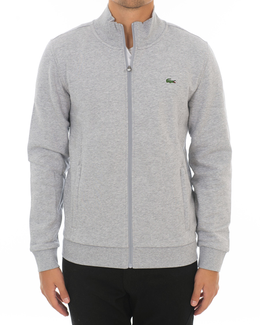 lacoste full zip funnel sweatshirt